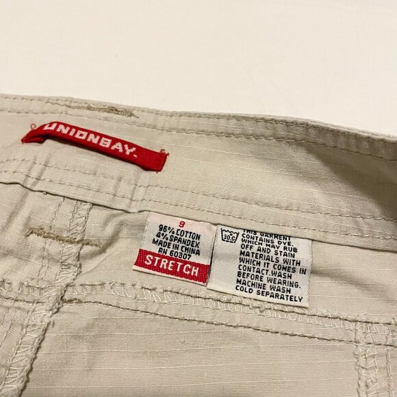 UNIONBAY Cargo Pants Juniors Girls Size 9 Convertible to Capri Y2K - Picture 4 of 16